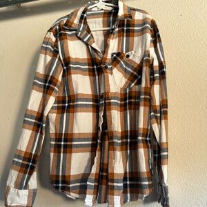 H&M collared long sleeve flannel boys size 10 to 11 youth